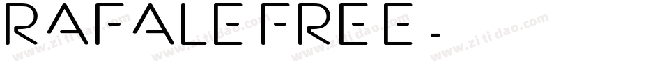 Rafale FREE字体转换